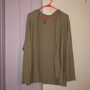 American Eagle Outfitters Tan Cardigan